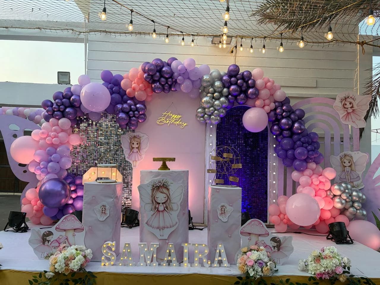 BalloonBazaar birthday balloon decor installation