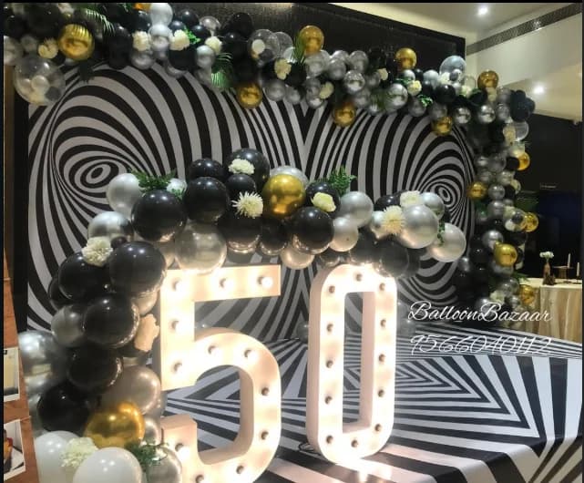 BalloonBazaar milestone celebration balloon decor installation