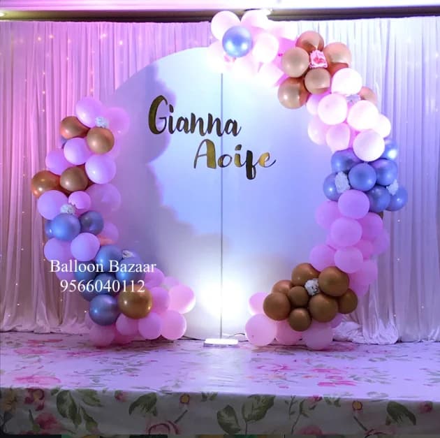 BalloonBazaar themed balloon decor installation