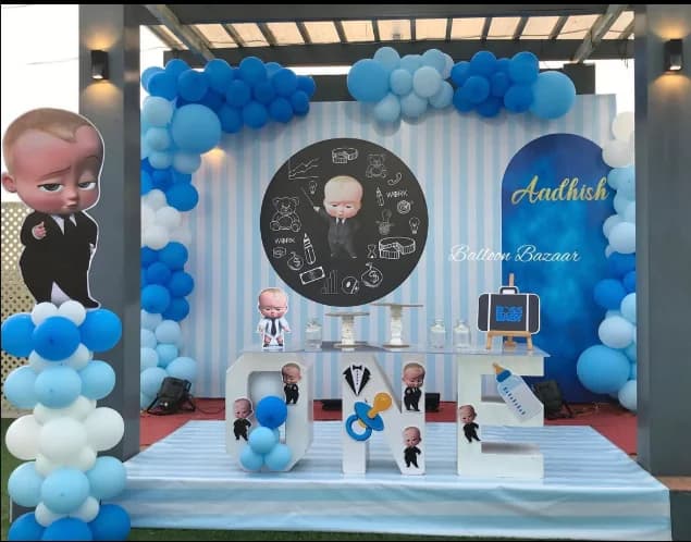 BalloonBazaar birthday balloon decor installation