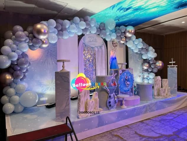 BalloonBazaar birthday balloon decor installation